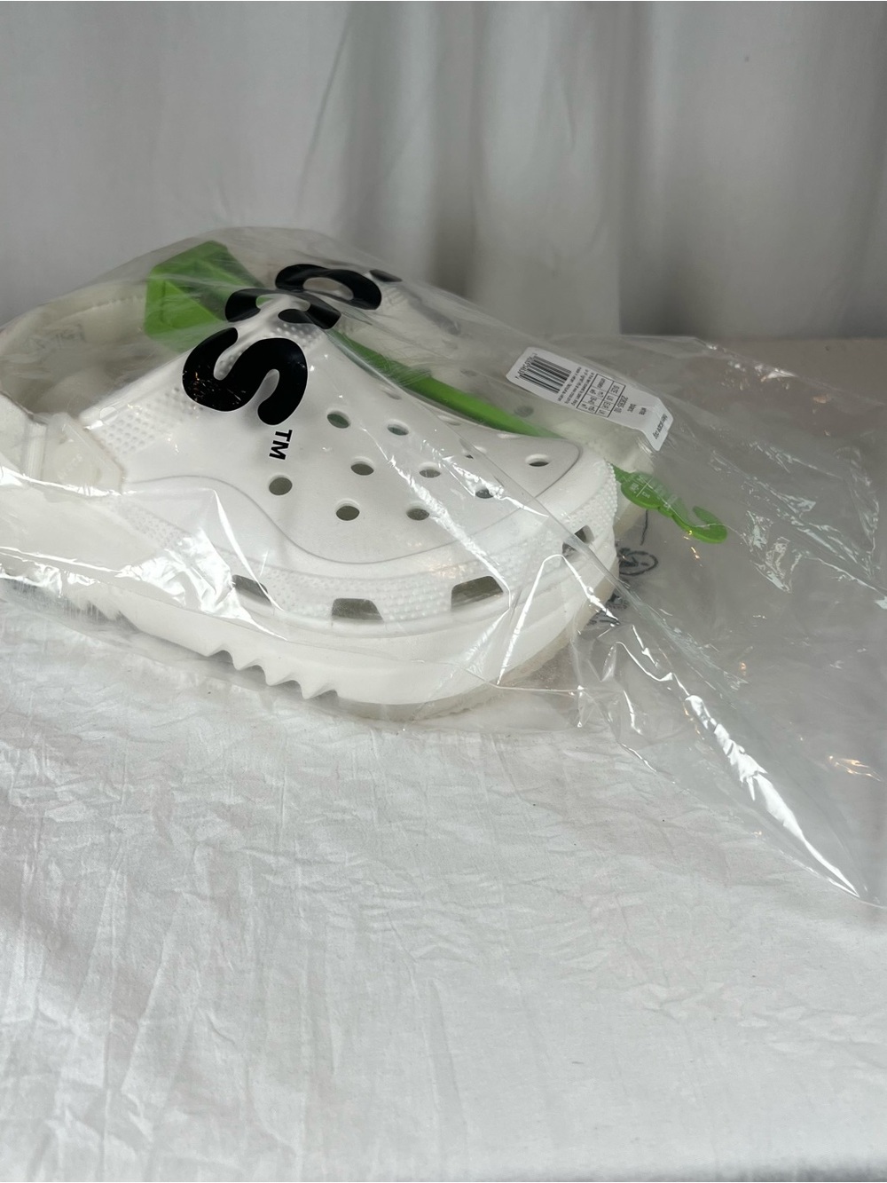 CROCS Hiker Xscape White Platform Clog Wms9/Mens7 style 208365-100 NEW - Picture 7 of 10